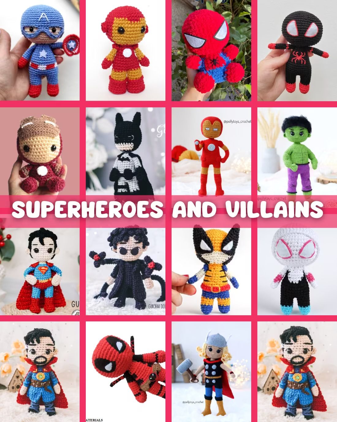 Amigurumi pattern examples